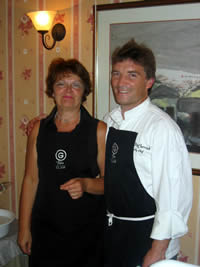 Lindy Wildsmith with executive chef Bill McCarrick